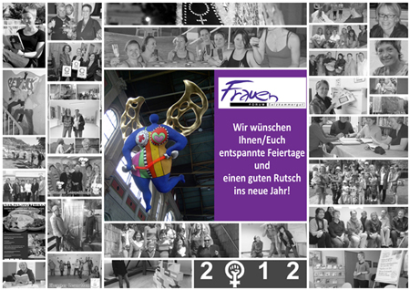 Weihnachtsgrüße aus dem Frauenforum - Fotocollage Rückblick 2012